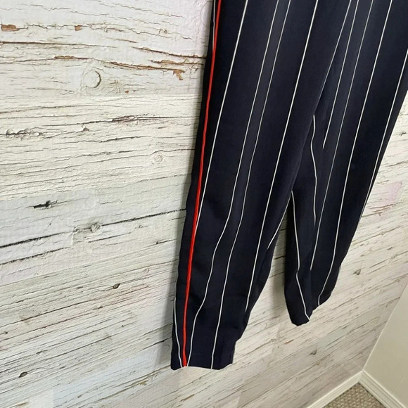 Ettitwe Anthropologie blue striped pants red xs - Picture 6 of 15